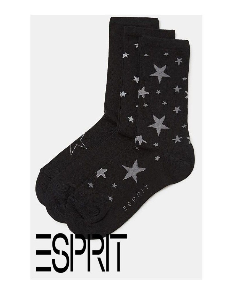 ESPRIT Lot 3 Paires De Chaussettes A Etoiles Intarsia Esprit | Socquettes