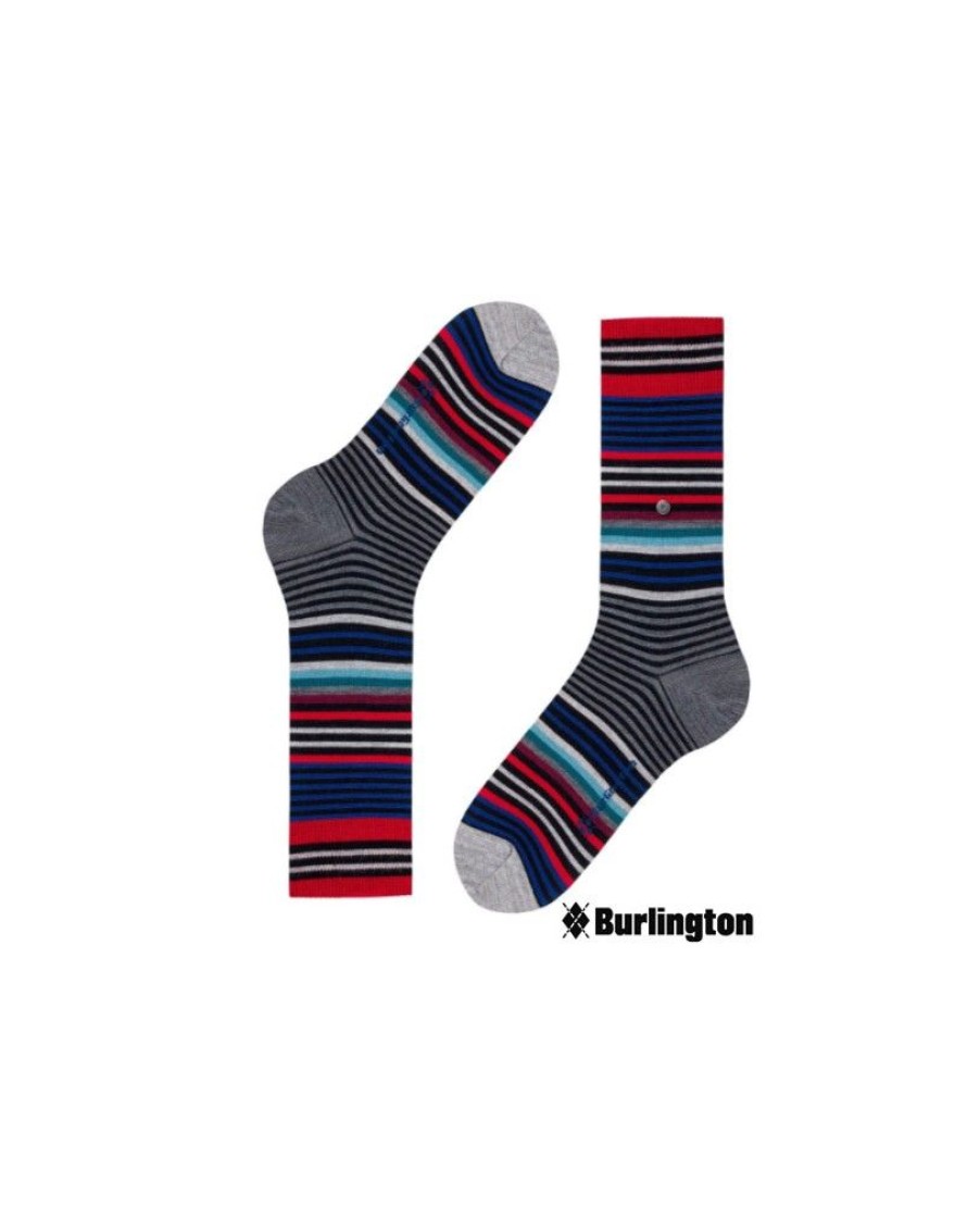 Burlington Chaussettes Hommes Stripe De Burlington | Chaussettes Homme