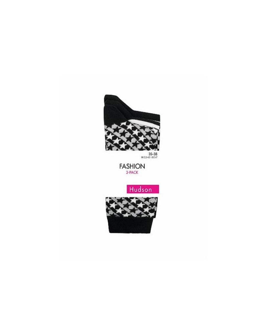 HUDSON Lot 3 Paires De Chaussettes Fantaisie | Socquettes